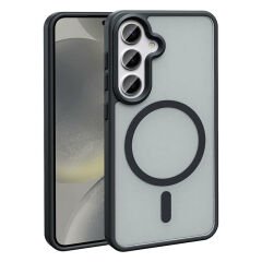 Samsung Galaxy S25 Plus Kılıf Kablosuz Şarj Özellikli Mat Arka Yüzey Sio Kapak