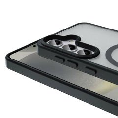 Samsung Galaxy S25 Plus Kılıf Kablosuz Şarj Özellikli Mat Arka Yüzey Sio Kapak