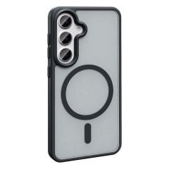 Samsung Galaxy S25 Plus Kılıf Kablosuz Şarj Özellikli Mat Arka Yüzey Sio Kapak