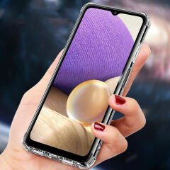 Samsung Galaxy A72 Kılıf Nitro Anti Shock Darbe Emici Köşe Korumalı Şeffaf Silikon Kapak