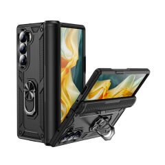 Samsung Galaxy Z Fold 6 Kılıf Vega Tank Sert Yüzüklü Standlı Zırh Koruma Kapak