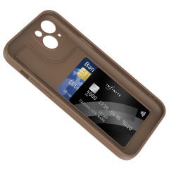 iPhone 15 Kılıf Kamera Korumalı Kartlık Hazneli Vitra Kapak
