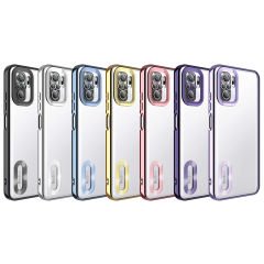 Xiaomi Redmi Note 10S Kılıf Kamera Korumalı Logo Gösteren Omega Kapak kılıf