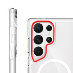 Samsung Galaxy S24 Ultra Kılıf Magsafe Şarj Özellikli T-Max Magsafe Kapak