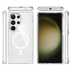 Samsung Galaxy S24 Ultra Kılıf Magsafe Şarj Özellikli T-Max Magsafe Kapak