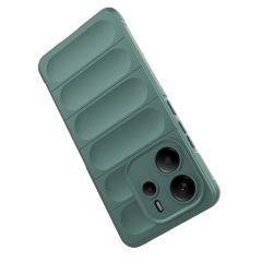 Xiaomi Redmi Note 14 4G Kılıf Esnek TPU Oyuklu Arka Yüzey Tasarımlı Etnik Silikon Kapak