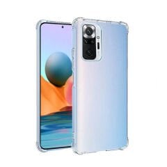 Xiaomi Redmi Note 10 Pro Kılıf Nitro Anti Shock Darbe Emici Köşe Korumalı Şeffaf Silikon Kapak