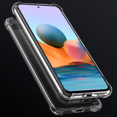 Xiaomi Redmi Note 10 Pro Kılıf Nitro Anti Shock Darbe Emici Köşe Korumalı Şeffaf Silikon Kapak
