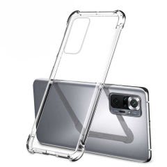 Xiaomi Redmi Note 10 Pro Kılıf Nitro Anti Shock Darbe Emici Köşe Korumalı Şeffaf Silikon Kapak