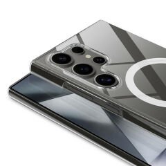 Samsung Galaxy S24 Ultra Kılıf Kamera Korumalı Magsafe Sert PC Porto Kapak