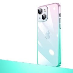 iPhone 14 Kılıf Parlak Renk Geçişli Kamera Korumalı Senkron Kapak
