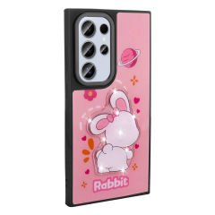 Samsung Galaxy S24 Ultra Kılıf Parlayan Kabartmalı İkonik Figürlü Amas Silikon Kapak