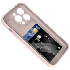 iPhone 14 Pro Max Kılıf Kamera Korumalı Kartlık Hazneli Vitra Kapak