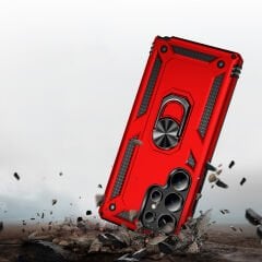 Samsung Galaxy S25 Ultra Kılıf Vega Tank Sert Yüzüklü Standlı Zırh Koruma Kapak