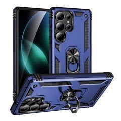 Samsung Galaxy S25 Ultra Kılıf Vega Tank Sert Yüzüklü Standlı Zırh Koruma Kapak