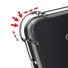 Samsung Galaxy S21 Ultra Kılıf Nitro Anti Shock Darbe Emici Köşe Korumalı Şeffaf Silikon Kapak