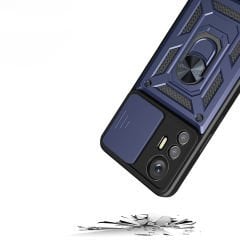 Xiaomi Mi 12 Lite Kılıf Magnetik Standlı Kamera Korumalı Sürgülü Vega Kapak