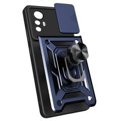 Xiaomi Mi 12 Lite Kılıf Magnetik Standlı Kamera Korumalı Sürgülü Vega Kapak