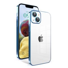iPhone 14 Kılıf Kamera Korumalı Renkli Çerçevel Garaj Kapak