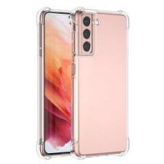 Samsung Galaxy S21 Plus Kılıf Nitro Anti Shock Darbe Emici Köşe Korumalı Şeffaf Silikon Kapak