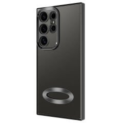 Samsung Galaxy S24 Ultra Kılıf Kamera Korumalı Logo Gösteren Omega Kapak