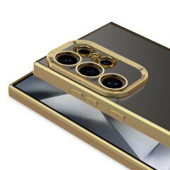 Samsung Galaxy S24 Ultra Kılıf Kamera Korumalı Logo Gösteren Omega Kapak