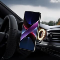 Xiaomi Poco X7 Pro Kılıf Magnetik Standlı Kamera Korumalı Sürgülü Vega Kapak