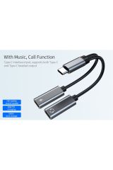 iPhone 15 Pro 15 Plus 15 Pro Max 16 16 Pro 16 Pro Max  Uyumlu Type-C Kulaklık Çevirici Dönüştürücü Bluetooth Gerektirmez