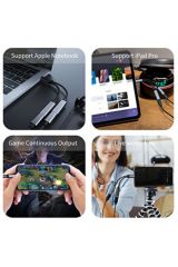 iPhone 15 Pro 15 Plus 15 Pro Max 16 16 Pro 16 Pro Max  Uyumlu Type-C Kulaklık Çevirici Dönüştürücü Bluetooth Gerektirmez