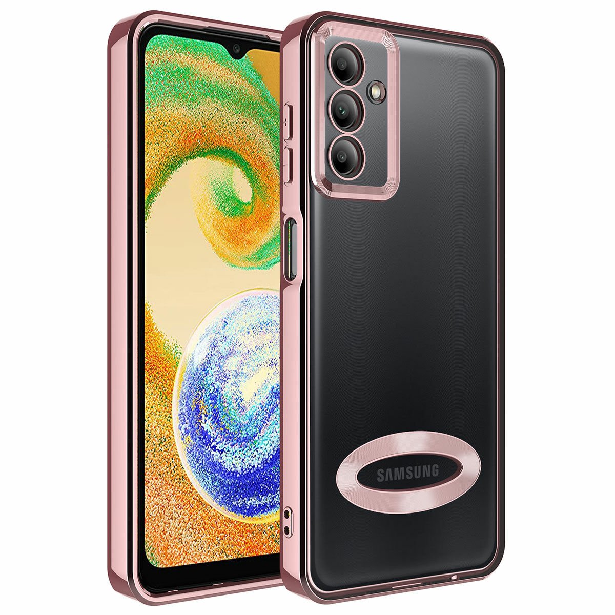 Samsung Galaxy A34 Kamera Korumalı Logo Gösteren Omega Kapak Kılıf