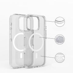 iPhone 16 Pro Max Kılıf Magsafe Şarj Özellikli Kamera Korumalı Kripto Kapak