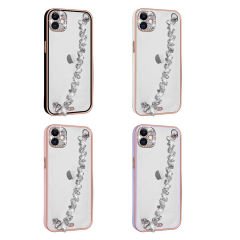 iPhone 11 Kılıf Taş Süslemeli Kamera Korumalı El Tutamaçlı Blazer Kapak