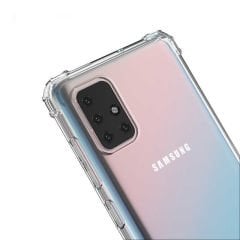 Samsung Galaxy M51 Kılıf Nitro Anti Shock Darbe Emici Köşe Korumalı Şeffaf Silikon Kapak