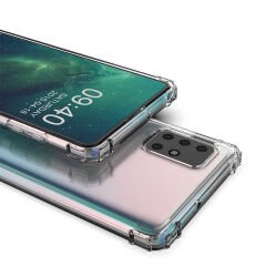 Samsung Galaxy M51 Kılıf Nitro Anti Shock Darbe Emici Köşe Korumalı Şeffaf Silikon Kapak