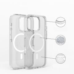 iPhone 16 Pro Kılıf Magsafe Şarj Özellikli Kamera Korumalı Kripto Kapak