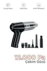 LT-107C Mini Çok Fonksiyonlu Üflemeli Şarjlı Araç Süpürgesi El Süpürgesi