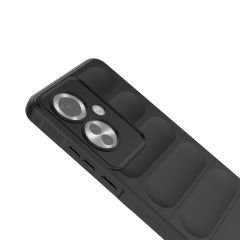 Oppo Reno 11F 5G Kılıf Esnek TPU Oyuklu Arka Yüzey Tasarımlı Etnik Silikon Kapak