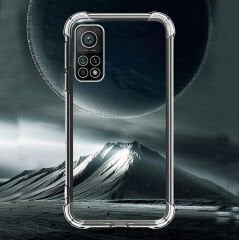 Xiaomi Mi 10T Pro 5G Kılıf Nitro Anti Shock Darbe Emici Köşe Korumalı Şeffaf Silikon Kapak