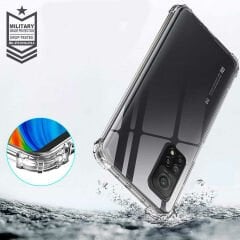 Xiaomi Mi 10T Pro 5G Kılıf Nitro Anti Shock Darbe Emici Köşe Korumalı Şeffaf Silikon Kapak