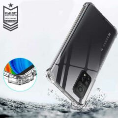 Xiaomi Mi 10T Pro 5G Kılıf Nitro Anti Shock Darbe Emici Köşe Korumalı Şeffaf Silikon Kapak