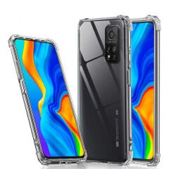 Xiaomi Mi 10T Pro 5G Kılıf Nitro Anti Shock Darbe Emici Köşe Korumalı Şeffaf Silikon Kapak