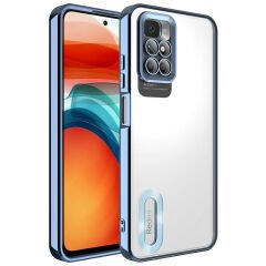 Xiaomi Redmi 10 Kılıf Kamera Korumalı Logo Gösteren Omega Kapak