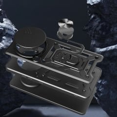 Xiaomi Redmi Note 14 Pro 4G Kılıf Magnetik Standlı Kamera Korumalı Sürgülü Vega Kapak