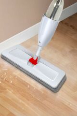 Profesyonel 360 Derece Dönen Su Hazneli Püskürtmeli Sprey Extra 3 Mop Paspas