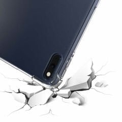 Huawei MatePad 10.4 Kılıf Nitro Anti Shock Darbe Emici Köşe Korumalı Şeffaf Silikon Kapak