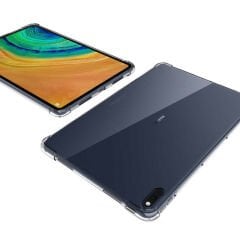 Huawei MatePad 10.4 Kılıf Nitro Anti Shock Darbe Emici Köşe Korumalı Şeffaf Silikon Kapak
