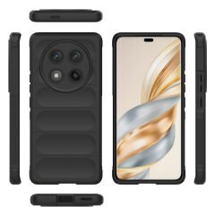 Honor Magic  7 Lite Kılıf Esnek TPU Oyuklu Arka Yüzey Tasarımlı Etnik Silikon Kapak