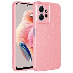 Xiaomi Redmi Note 12 4G Kılıf Kamera Korumalı Simli Lüks Koton Kapak kılıf