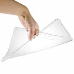 Samsung Galaxy Tab S7 Plus T970 Kılıf Nitro Anti Shock Darbe Emici Köşe Korumalı Şeffaf Silikon Kapak