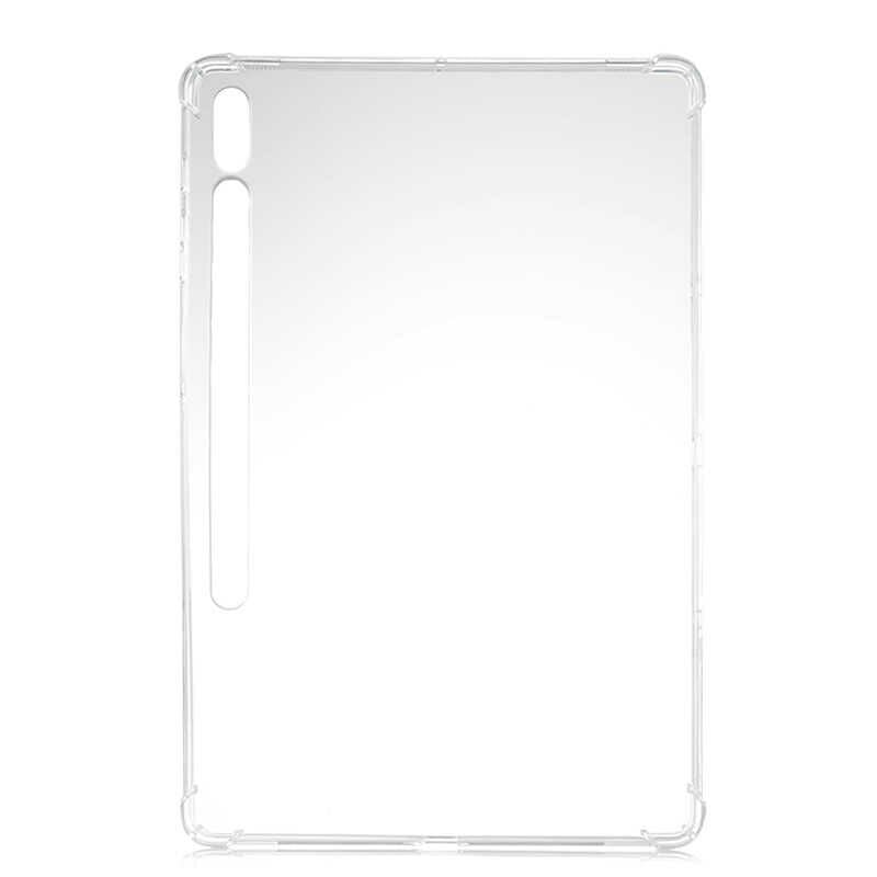 Samsung Galaxy Tab S7 Plus T970 Kılıf Nitro Anti Shock Darbe Emici Köşe Korumalı Şeffaf Silikon Kapak